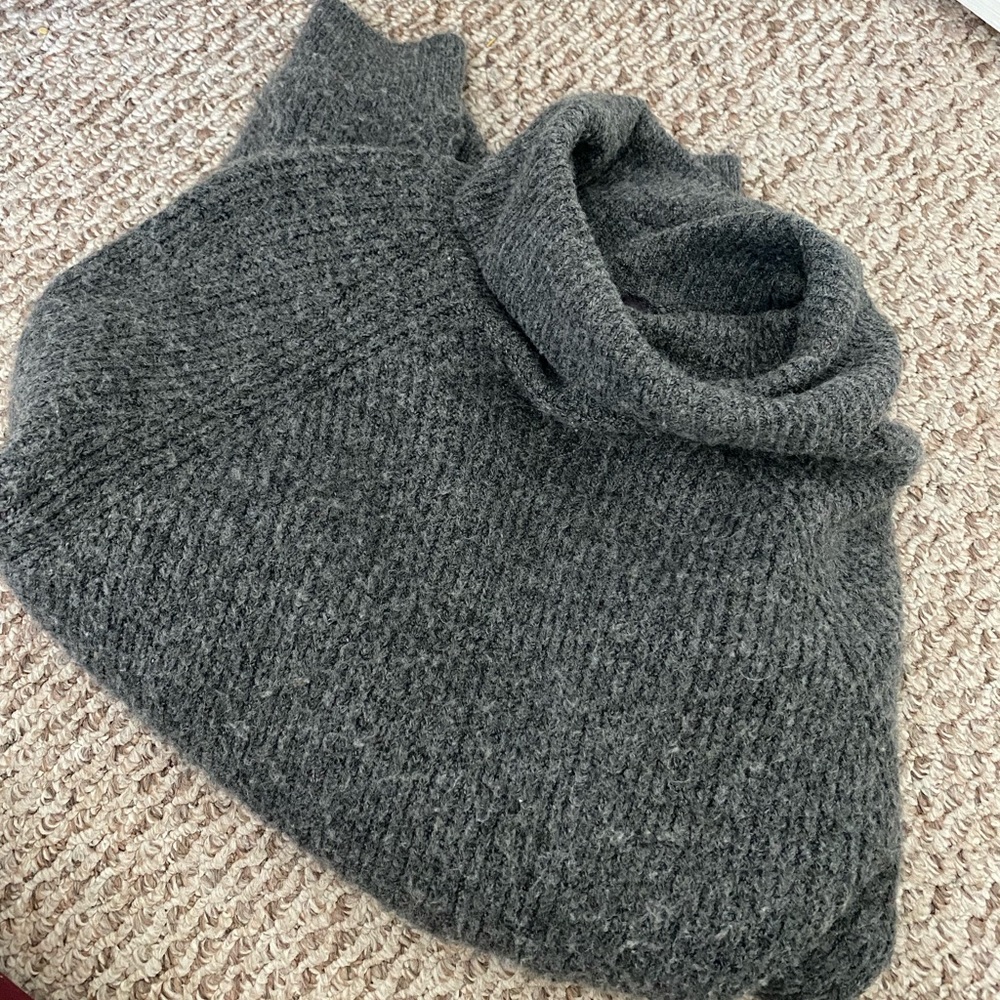 Gray turtleneck TOPSHOP